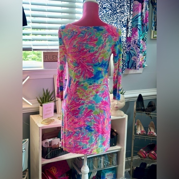 LILLY PULITZER SOPHIE DRESS IN MULTI PALM BEACH CORAL - EUC - Picture 6 of 12